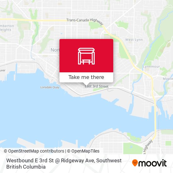 Westbound E 3rd St @ Ridgeway Ave map