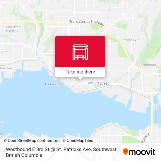 Westbound E 3rd St @ St. Patricks Ave map