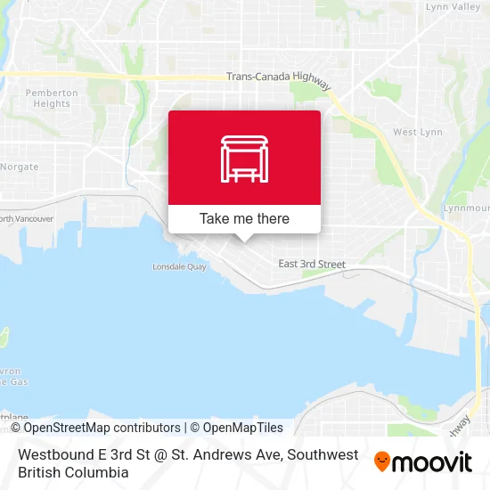Westbound E 3rd St @ St. Andrews Ave map