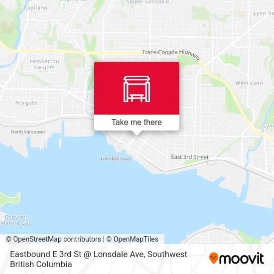 Eastbound E 3rd St @ Lonsdale Ave map