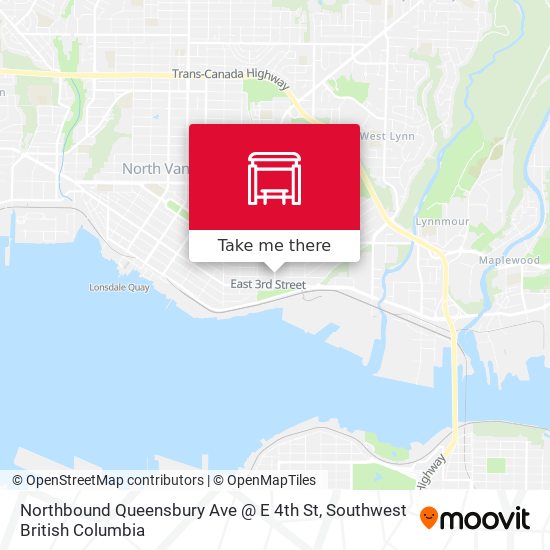 Northbound Queensbury Ave @ E 4th St map