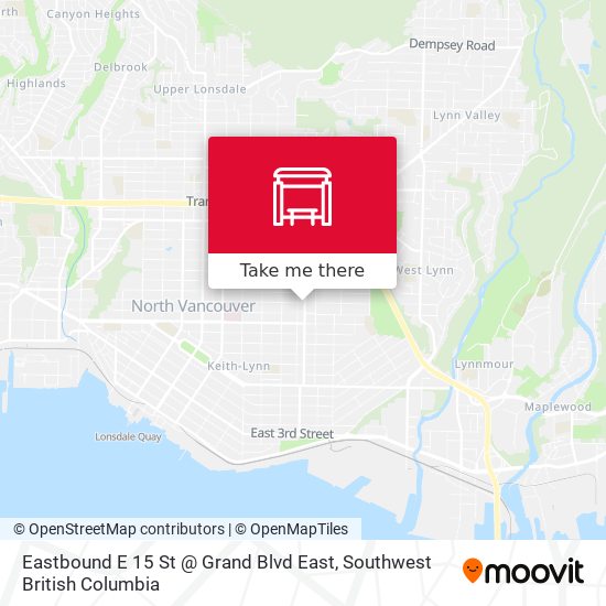 Eastbound E 15 St @ Grand Blvd East map