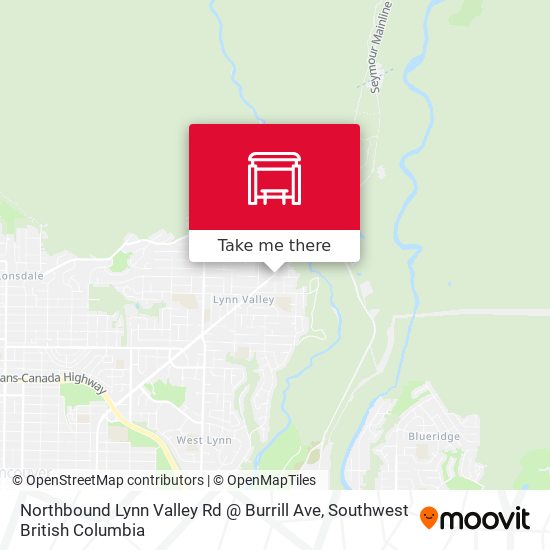 Northbound Lynn Valley Rd @ Burrill Ave map