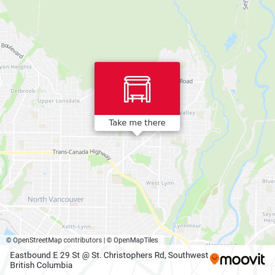 Eastbound E 29 St @ St. Christophers Rd map