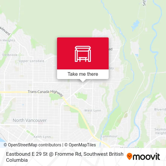 Eastbound E 29 St @ Fromme Rd map