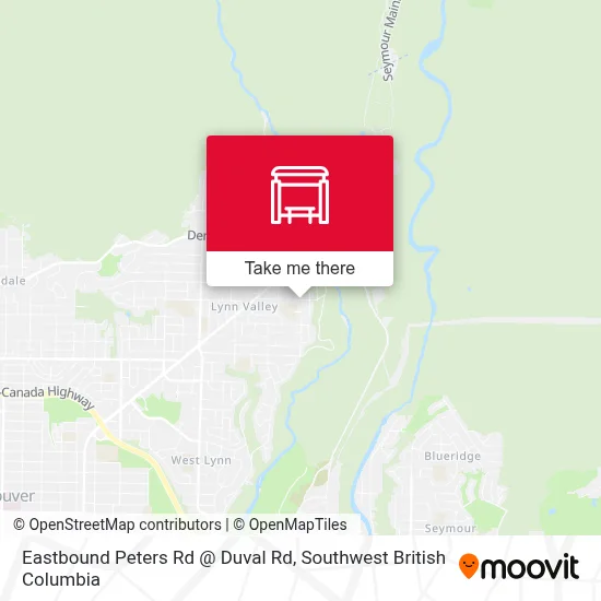 Eastbound Peters Rd @ Duval Rd map