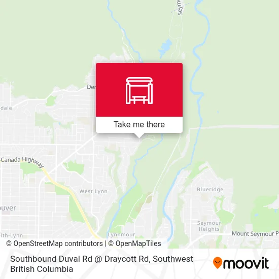 Southbound Duval Rd @ Draycott Rd map