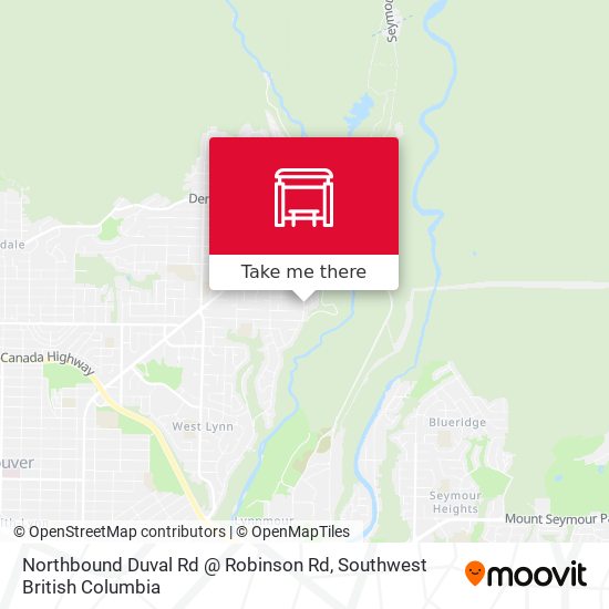 Northbound Duval Rd @ Robinson Rd map