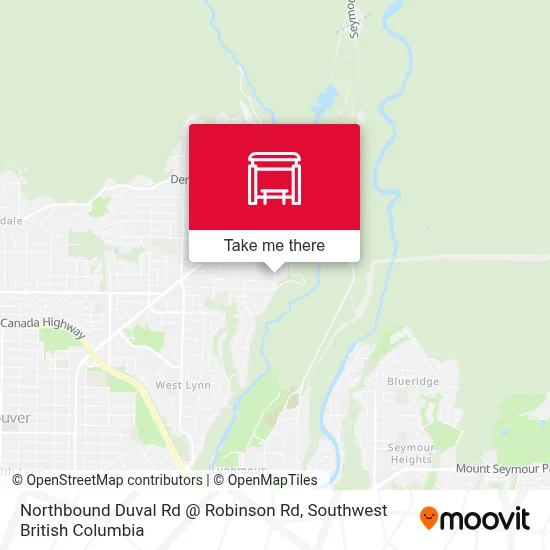 Northbound Duval Rd @ Robinson Rd map