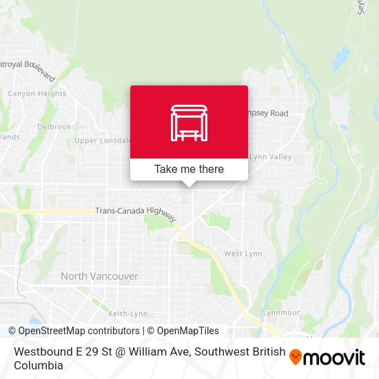 Westbound E 29 St @ William Ave plan