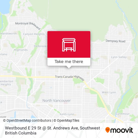 Westbound E 29 St @ St. Andrews Ave map