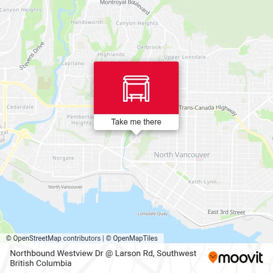 Northbound Westview Dr @ Larson Rd map
