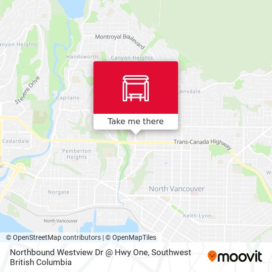 Northbound Westview Dr @ Hwy One map