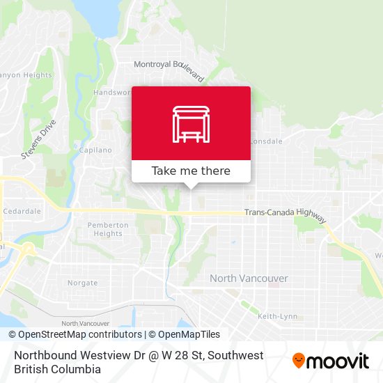 Northbound Westview Dr @ W 28 St map