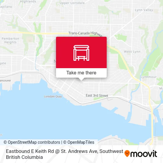 Eastbound E Keith Rd @ St. Andrews Ave map