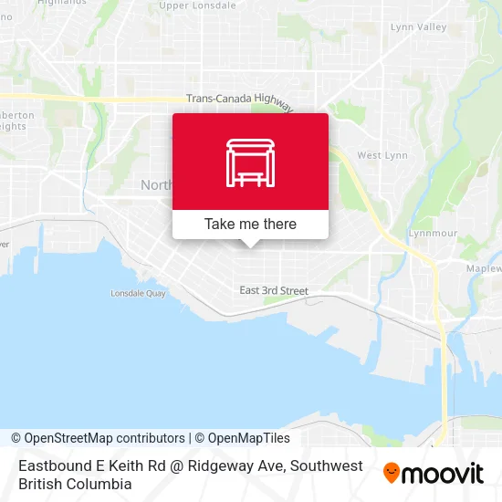 Eastbound E Keith Rd @ Ridgeway Ave map