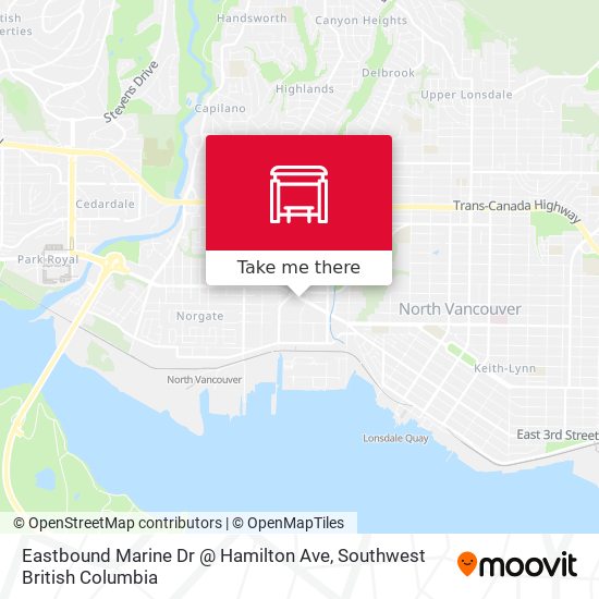 Eastbound Marine Dr @ Hamilton Ave map
