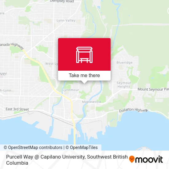 Purcell Way @ Capilano University map