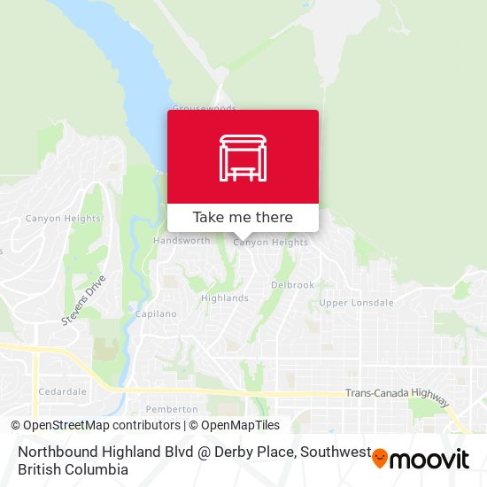 Northbound Highland Blvd @ Derby Place map