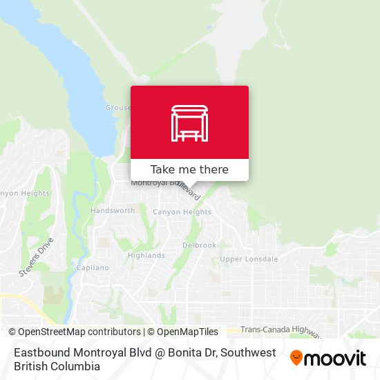 Eastbound Montroyal Blvd @ Bonita Dr plan
