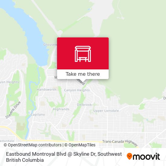 Eastbound Montroyal Blvd @ Skyline Dr plan