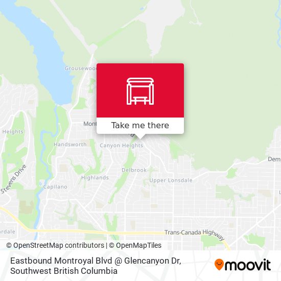 Eastbound Montroyal Blvd @ Glencanyon Dr map