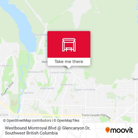 Westbound Montroyal Blvd @ Glencanyon Dr plan