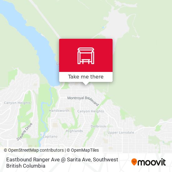 Eastbound Ranger Ave @ Sarita Ave map