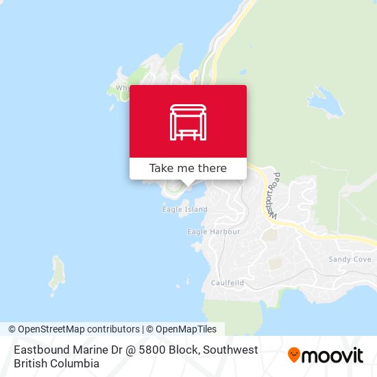 Eastbound Marine Dr @ 5800 Block plan