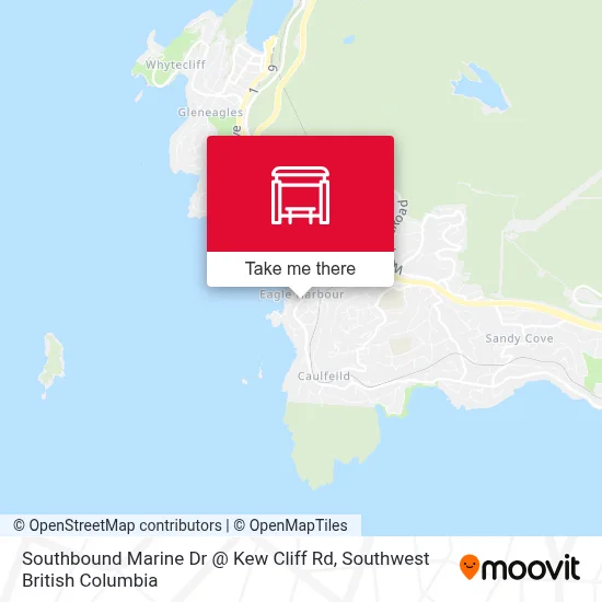 Southbound Marine Dr @ Kew Cliff Rd map