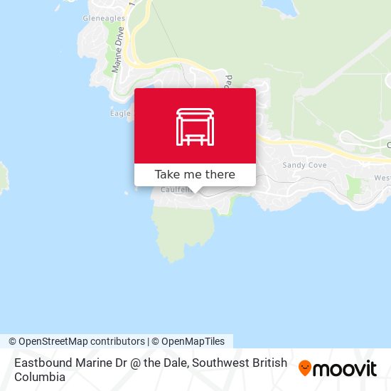 Eastbound Marine Dr @ the Dale map
