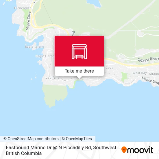 Eastbound Marine Dr @ N Piccadilly Rd map