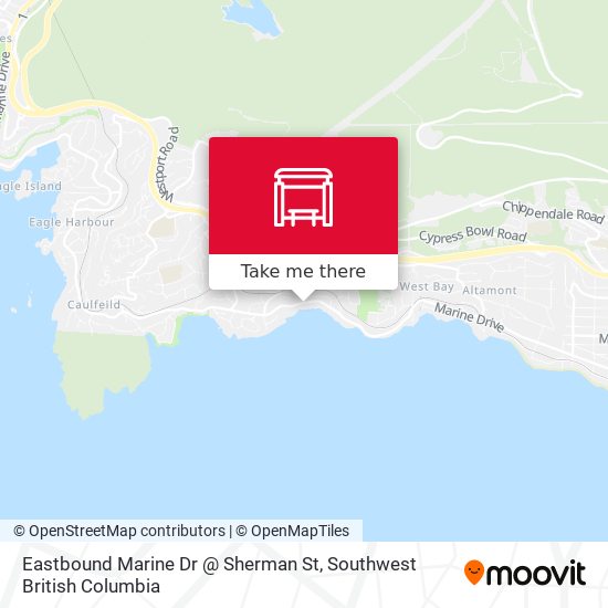 Eastbound Marine Dr @ Sherman St map