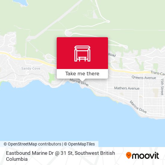 Eastbound Marine Dr @ 31 St map