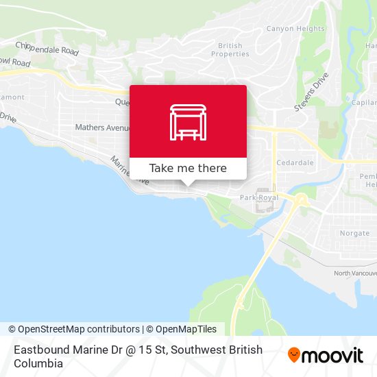 Eastbound Marine Dr @ 15 St plan