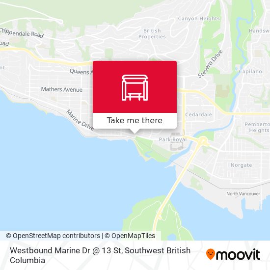 Westbound Marine Dr @ 13 St plan