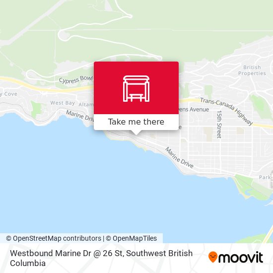 Westbound Marine Dr @ 26 St plan