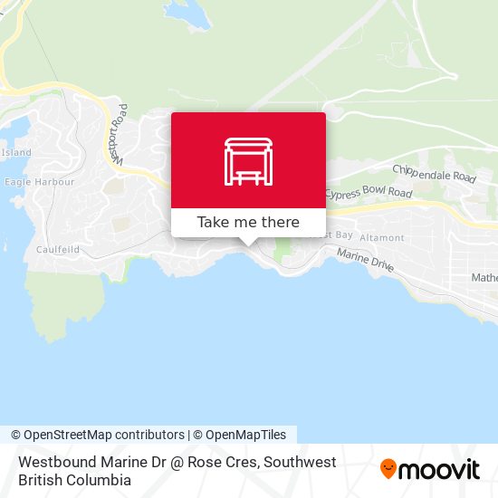 Westbound Marine Dr @ Rose Cres plan