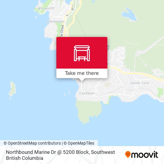 Northbound Marine Dr @ 5200 Block map