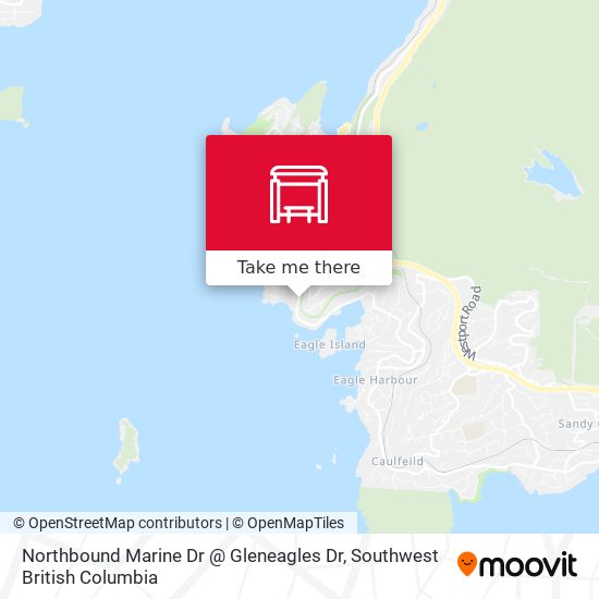 Northbound Marine Dr @ Gleneagles Dr map