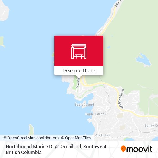 Northbound Marine Dr @ Orchill Rd map