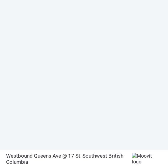 Westbound Queens Ave @ 17 St map