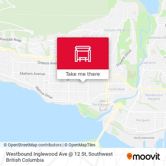 Westbound Inglewood Ave @ 12 St plan