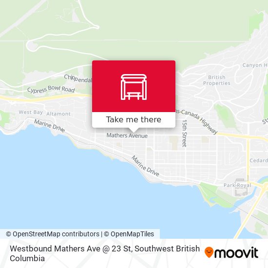 Westbound Mathers Ave @ 23 St plan