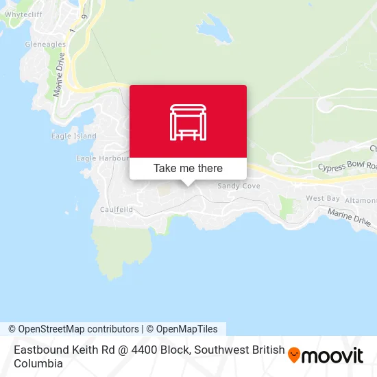 Eastbound Keith Rd @ 4400 Block map