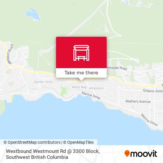 Westbound Westmount Rd @ 3300 Block map