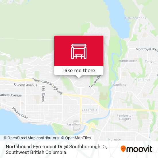 Northbound Eyremount Dr @ Southborough Dr map