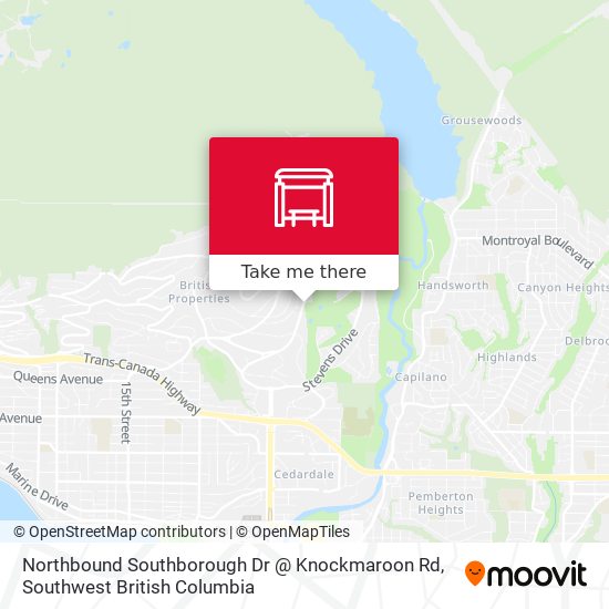 Northbound Southborough Dr @ Knockmaroon Rd map