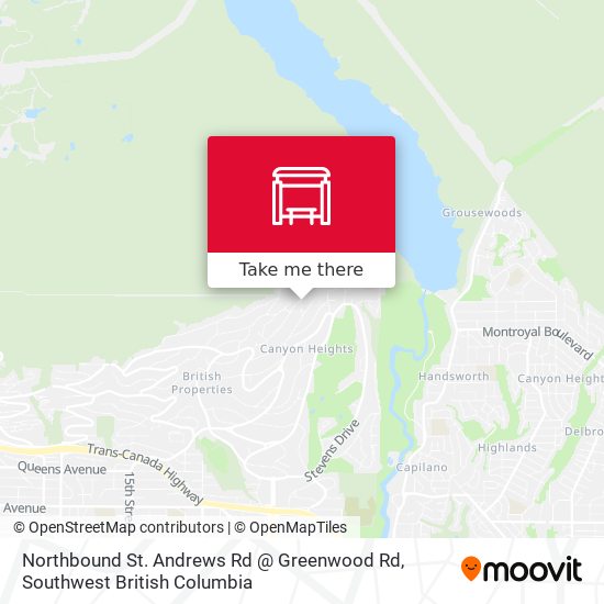 Northbound St. Andrews Rd @ Greenwood Rd map