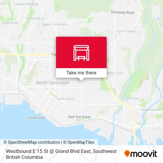 Westbound E 15 St @ Grand Blvd East plan